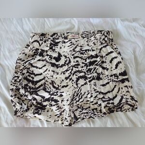 Black & White Animal Print Shorts
